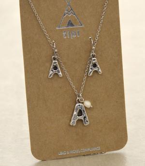 INITIAL JEWELRY :: NECKLACES | RINGS :: Initial Necklace Set