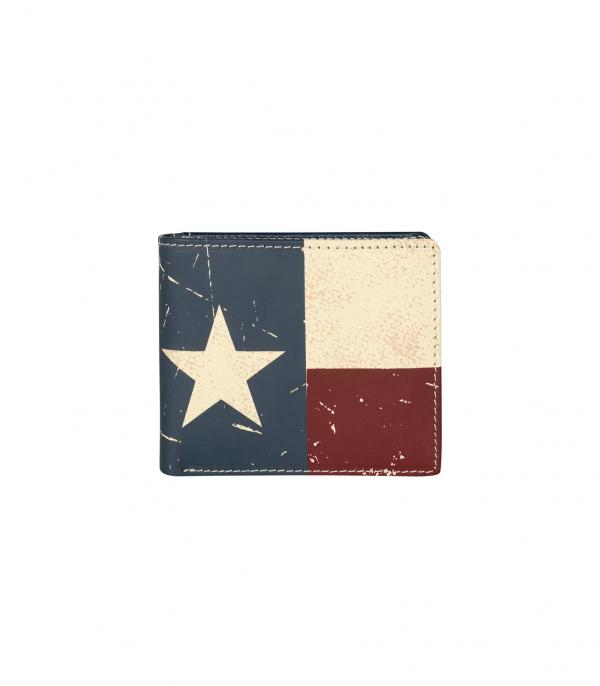 <font color=RED>RED,WHITE, AND BLUE</font> :: Genuine Leather Patriotic Collection Men's Wallet