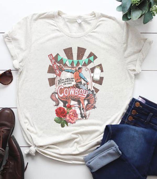 GRAPHIC TEES :: GRAPHIC TEES :: Wholesale Cowboy Ranch Vintage Graphic Tshirt