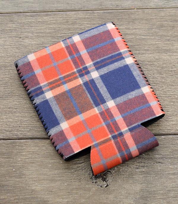 <font color=BLUE>WATCH BAND/ GIFT ITEMS</font> :: GIFT ITEMS :: Wholesale Plaid Design Drink Sleeve