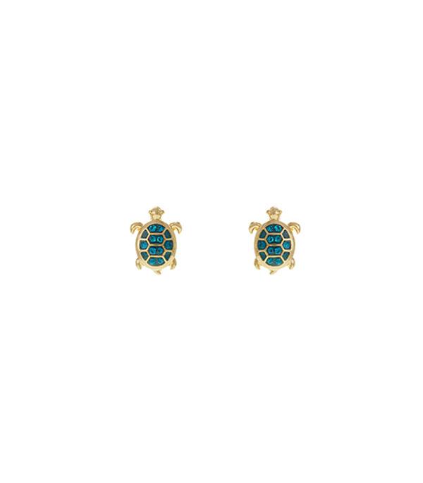 <font color=black>SALE ITEMS</font> :: JEWELRY :: Earrings :: Wholesale Rhinestone Turtle Post Earrings