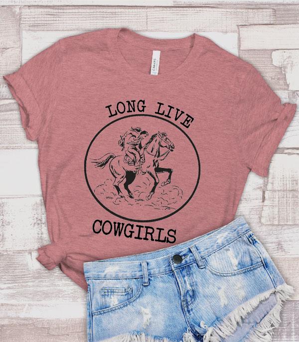 GRAPHIC TEES :: GRAPHIC TEES :: Wholesale Long Live Cowgirls Western Graphic Tee