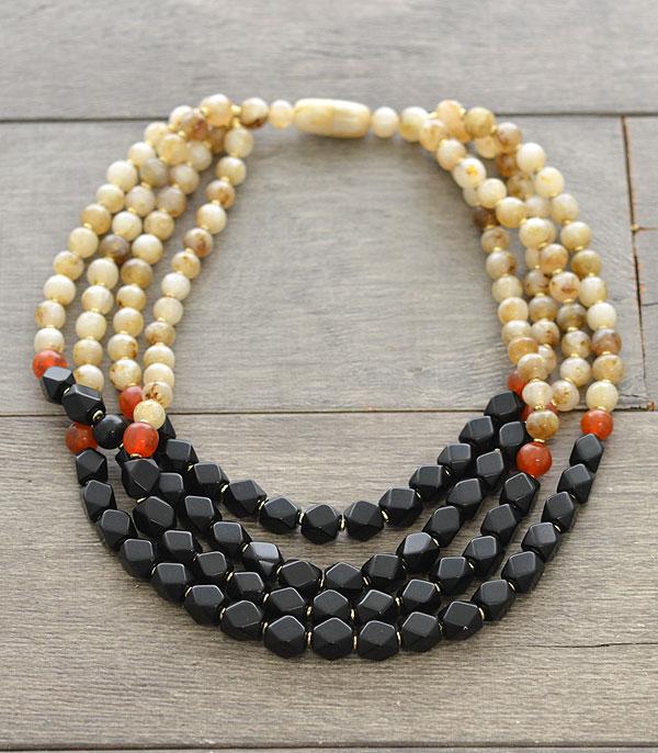 <font color=black>SALE ITEMS</font> :: JEWELRY :: Necklaces :: Wholesale Multi Strand Glass Bead Necklace