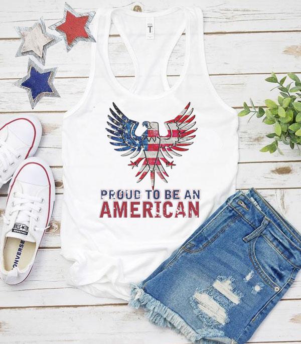 <font color=RED>RED,WHITE, AND BLUE</font> :: Wholesale Vintage American Eagle Racerback Tank