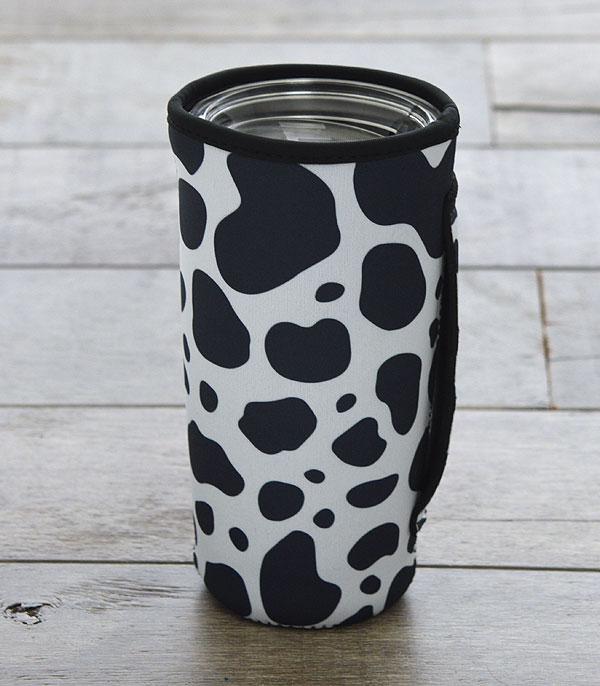 <font color=BLUE>WATCH BAND/ GIFT ITEMS</font> :: GIFT ITEMS :: Wholesale Cow Print Tumbler Sleeve