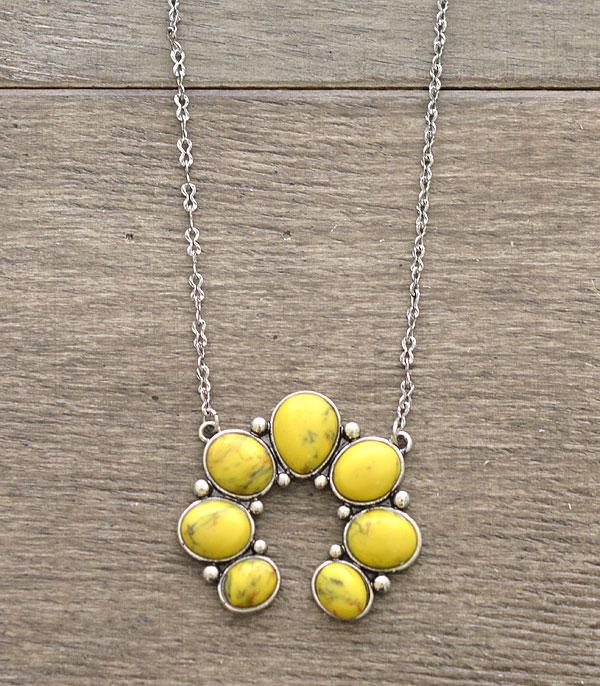 <font color=black>SALE ITEMS</font> :: JEWELRY :: Necklaces :: Wholesale Semi Stone Squash Blossom Necklace
