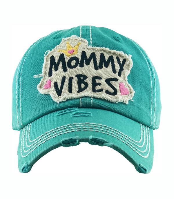 <font color=black>SALE ITEMS</font> :: HAT | HAIR ACCESSORIES :: Wholesale Mommy Vibes Vintage Ballcap