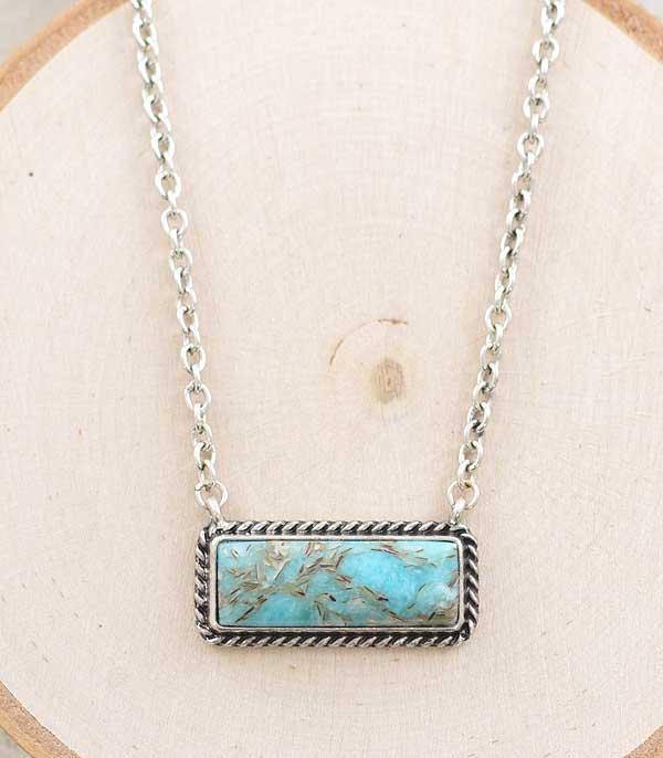 <font color=Turquoise>TURQUOISE JEWELRY</font> :: Wholesale Gem Stone Bar Necklace