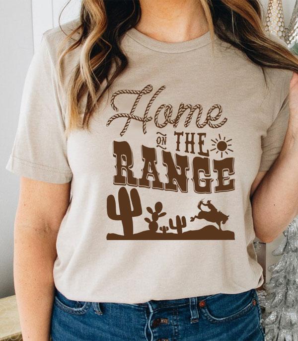 GRAPHIC TEES :: GRAPHIC TEES :: Wholesale Home On The Range Western Tshirt