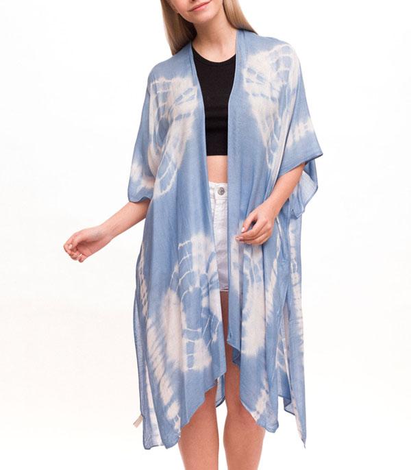 <font color=black>SALE ITEMS</font> :: SCARVES | APPAREL  :: Apparel :: Wholesale Tie Dye Womens Kimono Poncho