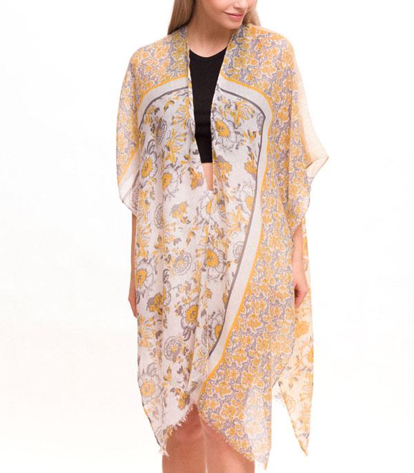 <font color=black>SALE ITEMS</font> :: SCARVES | APPAREL  :: Apparel :: Wholesale Floral Print Light Womens Kimono