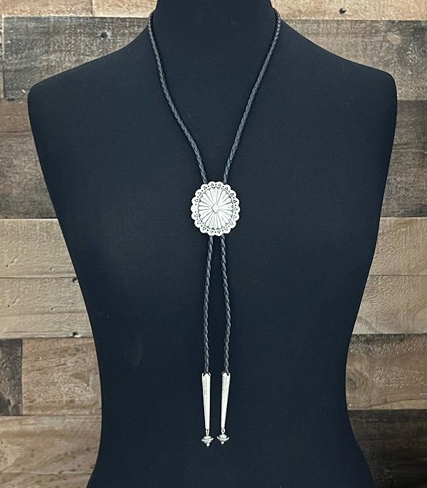 New Arrival :: Wholesale Tipi Western Concho Bolo Necklace
