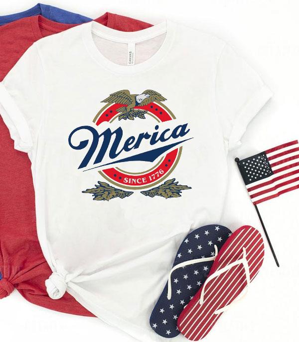 <font color=RED>RED,WHITE, AND BLUE</font> :: Wholesale Merica 4th Of July Vintage Tshirt