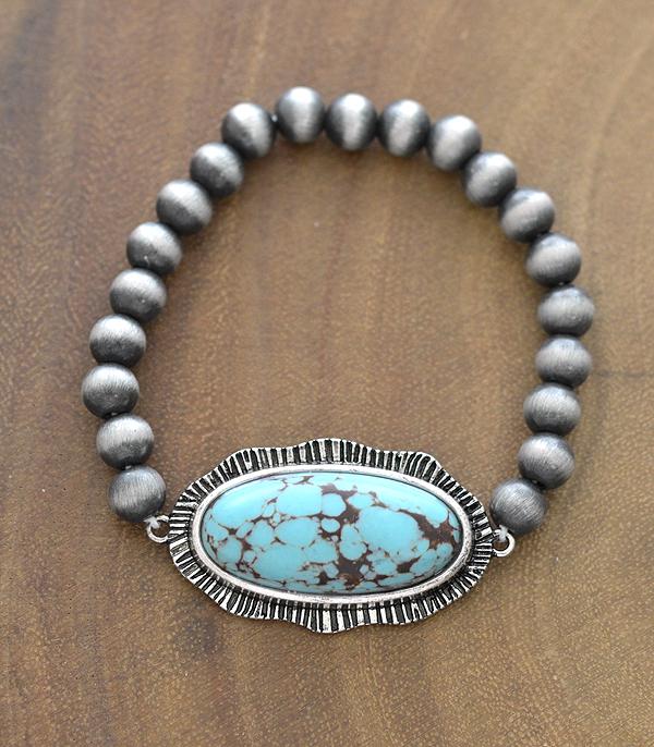 <font color=Turquoise>TURQUOISE JEWELRY</font> :: Wholesale Western Semi Stone Navajo Pearl Bracelet