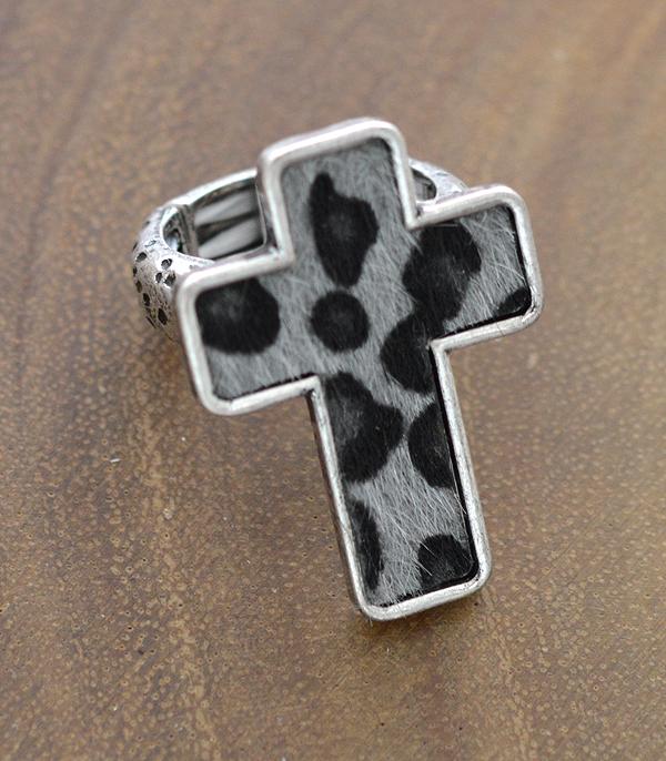 WHAT'S NEW :: Wholesale Animal Faux Hide Cross Ring