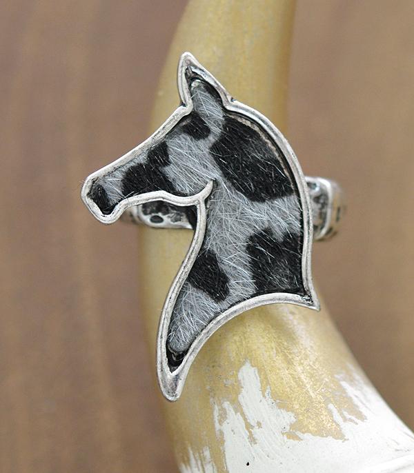 RINGS :: Wholesale Animal Faux Hide Horse Ring