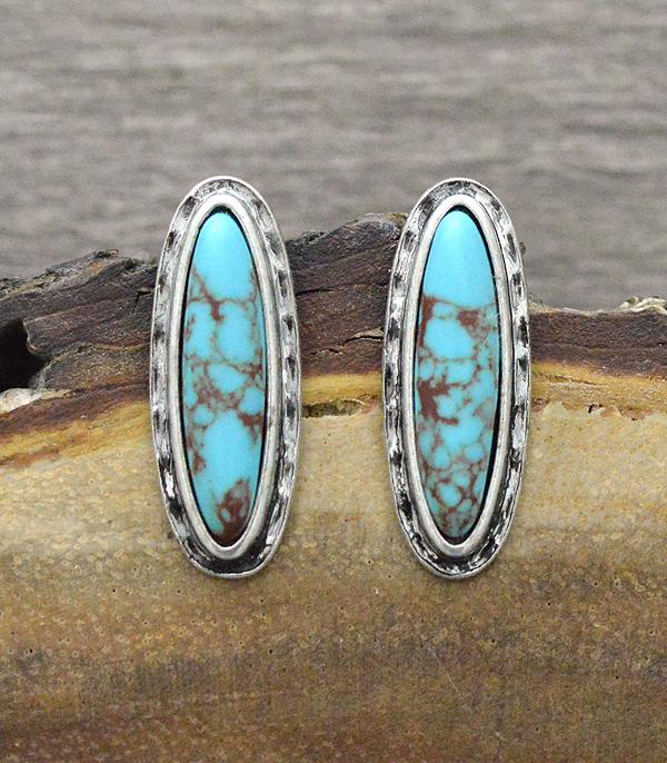 <font color=Turquoise>TURQUOISE JEWELRY</font> :: Wholesale Western Semi Stone Post Earrings
