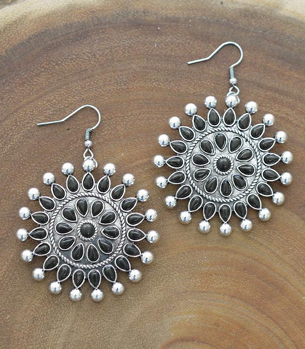 <font color=black>SALE ITEMS</font> :: JEWELRY :: Earrings :: Wholesale Western Turquoise Concho Earrings