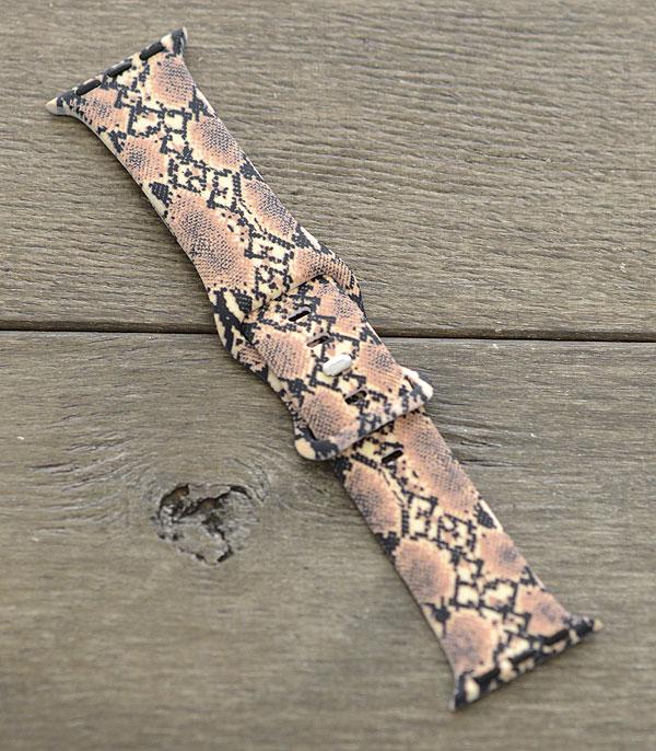 <font color=BLUE>WATCH BAND/ GIFT ITEMS</font> :: SMART WATCH BAND :: Wholesale Snake Print Apple Watch Band