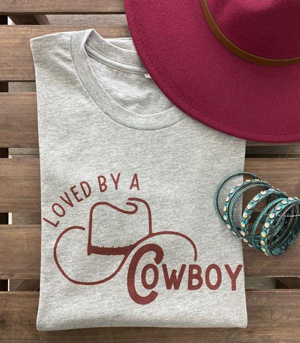 GRAPHIC TEES :: GRAPHIC TEES :: Wholesale Loved By A Cowboy Vintage Tshirt