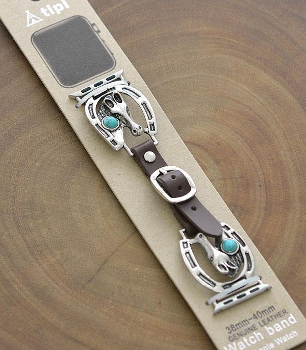 <font color=BLUE>WATCH BAND/ GIFT ITEMS</font> :: SMART WATCH BAND :: Wholesale Tipi Western Horse Apple Watch Band