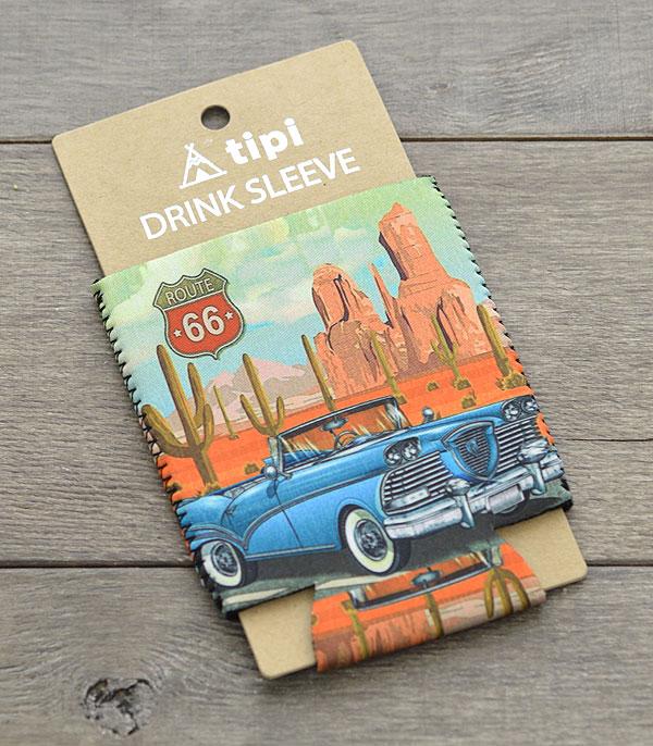 <font color=BLUE>WATCH BAND/ GIFT ITEMS</font> :: GIFT ITEMS :: Wholesale Tipi Western Print Drink Sleeve