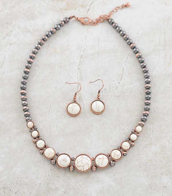 <font color=black>SALE ITEMS</font> :: JEWELRY :: Necklaces :: Wholesale Tipi Western Semi Stone Navajo Necklace