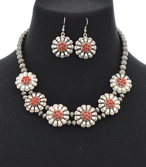 WHAT'S NEW :: Wholesale Western Concho Navajo Bead Necklace