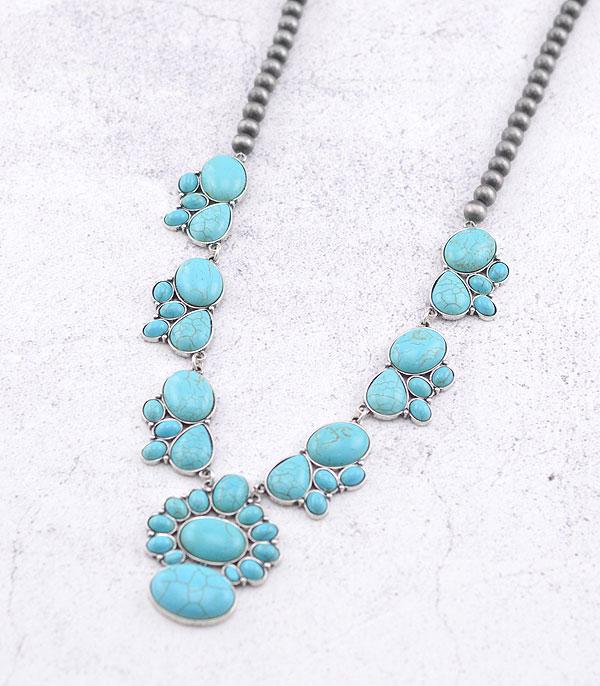 NECKLACES :: WESTERN TREND :: Wholesale Western Turquoise Navajo Bead Necklace