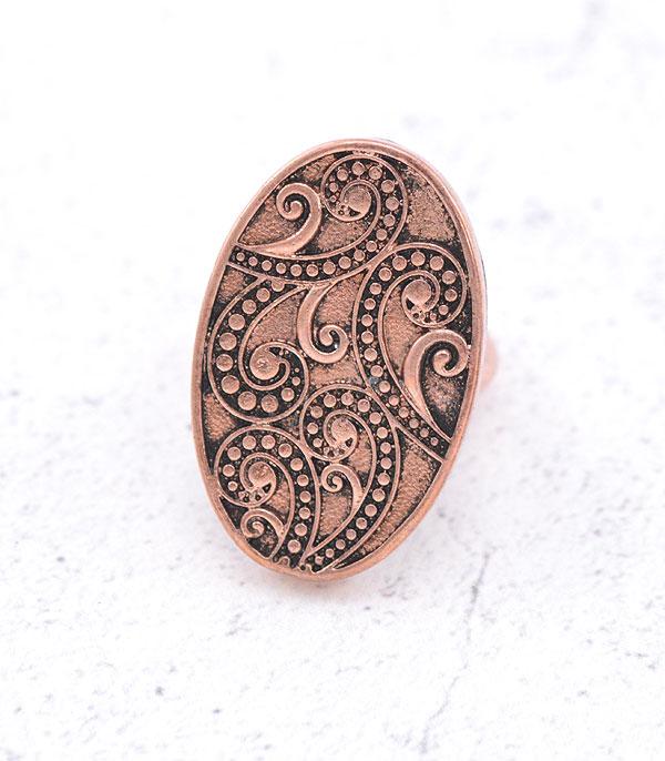 RINGS :: Wholesale Filigree Oval Stretch Ring