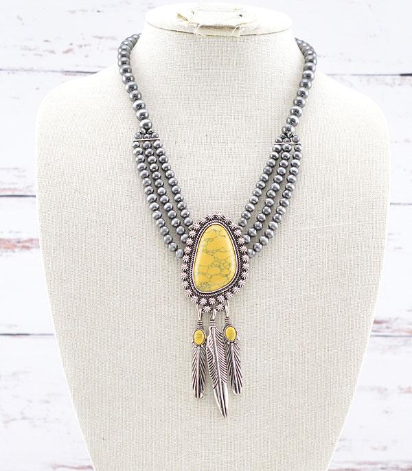 NECKLACES :: WESTERN TREND :: Wholesale Western Turquoise Navajo Bead Necklace