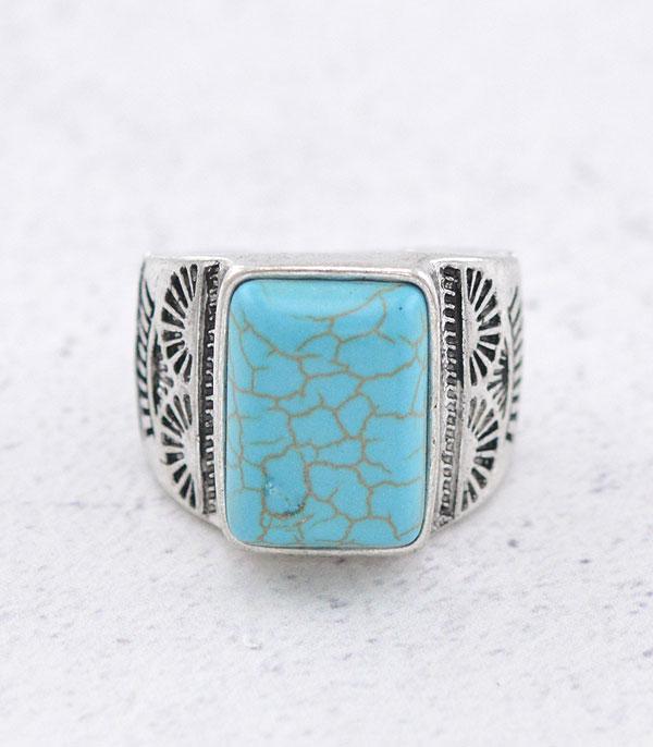 RINGS :: Wholesale Turquoise Semi Stone Ring