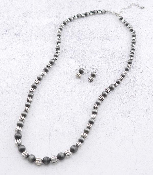 NECKLACES :: WESTERN LONG NECKLACES :: Wholesale Navajo Pearl Bead Long Necklace Set