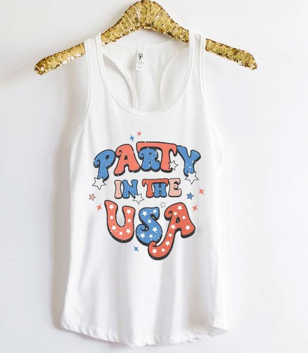 GRAPHIC TEES :: GRAPHIC TEES :: Wholesale 4th Of July Graphic Tank Top