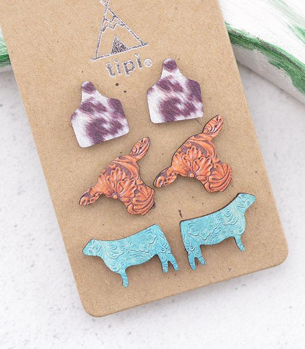 WHAT'S NEW :: Wholesale Tipi Western Wooden Earrings Set