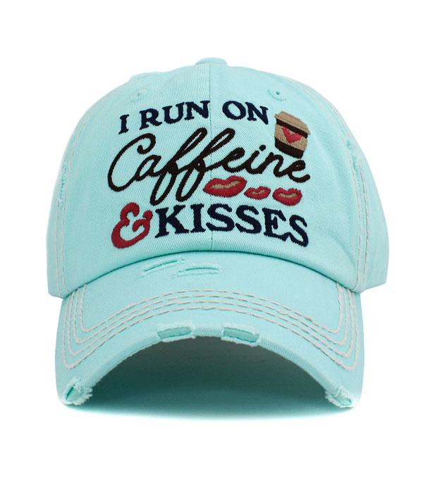 HATS I HAIR ACC :: BALLCAP :: Wholesale Kb Ethos I Run On Caffeine Ballcap