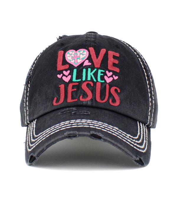 HATS I HAIR ACC :: BALLCAP :: Wholesale KB EThos Love Like Jesus Vintage Ballcap