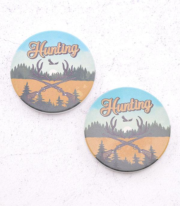 <font color=BLUE>WATCH BAND/ GIFT ITEMS</font> :: GIFT ITEMS :: Wholesale Tipi Hunting Print Car Coaster