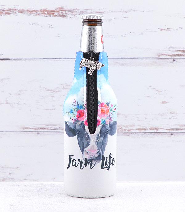 <font color=BLUE>WATCH BAND/ GIFT ITEMS</font> :: GIFT ITEMS :: Wholesale Tipi Farm Life Print Bottle Sleeve