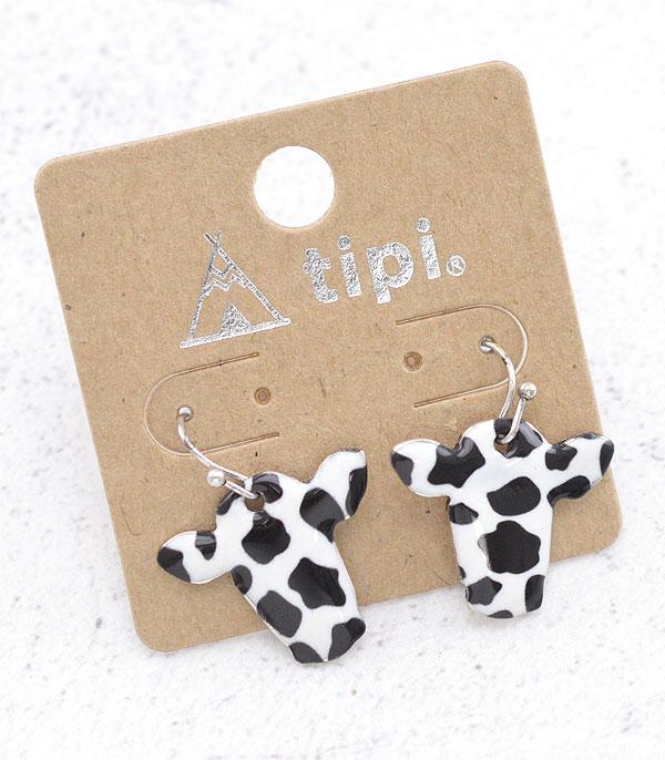 New Arrival :: Wholesale Tipi Cow Dangle Earrings