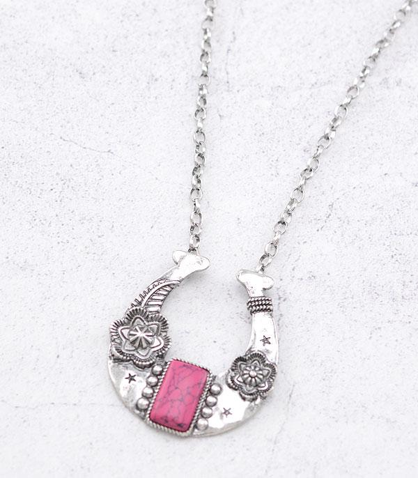 NECKLACES :: CHAIN WITH PENDANT :: Wholesale Western Horseshoe Necklace