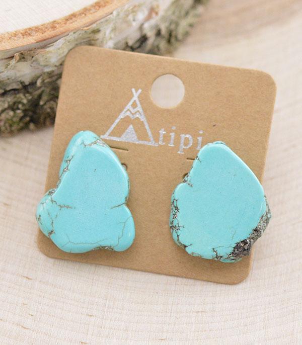 <font color=Turquoise>TURQUOISE JEWELRY</font> :: Wholesale Tipi Western Turquoise Earrings