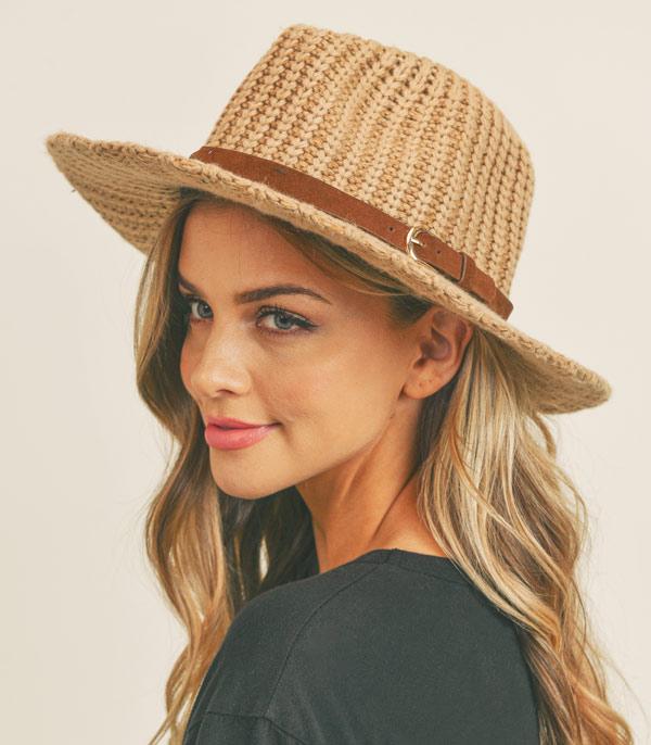 HATS I HAIR ACC :: RANCHER| STRAW HAT :: Wholesale Fashion Knit Panama Hat