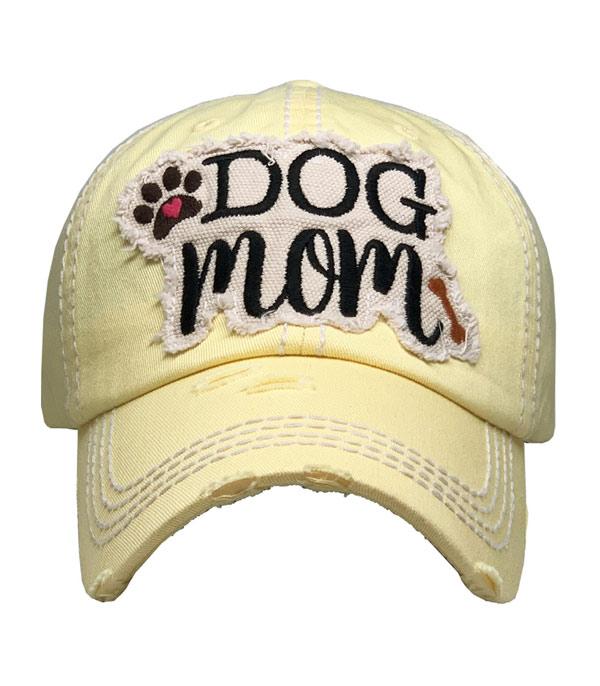 HATS I HAIR ACC :: BALLCAP :: Wholesale KB Ethos Dog Mom Vintage Ballcap