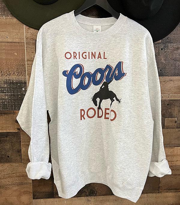 GRAPHIC TEES :: LONG SLEEVE :: Wholesale Western Cowboy Rodeo Sweatshirt