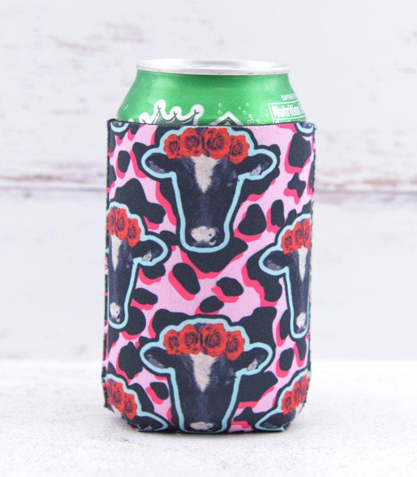 <font color=BLUE>WATCH BAND/ GIFT ITEMS</font> :: GIFT ITEMS :: Wholesale Tipi Cow Print Drink Sleeve
