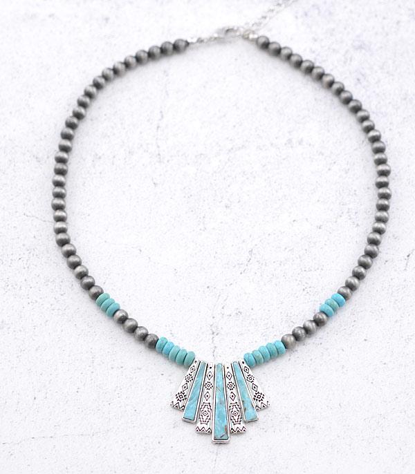 NECKLACES :: WESTERN TREND :: Wholesale Western Aztec Navajo Bead Necklace