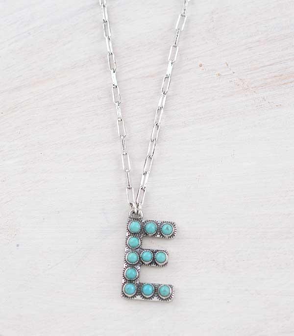 WHAT'S NEW :: Wholesale Tipi Turquoise Initial Necklace