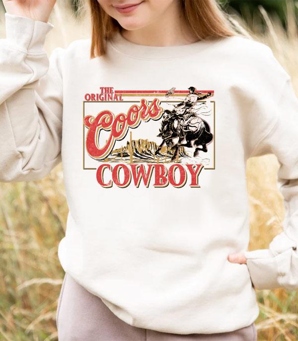 GRAPHIC TEES :: LONG SLEEVE :: Wholesale Western Original Cowboy Sweatshirt