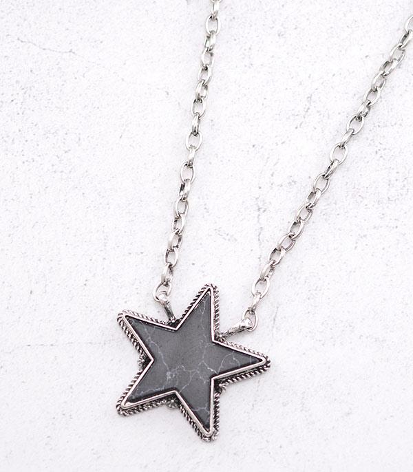 NECKLACES :: TRENDY :: Wholesale Western Turquoise Star Necklace